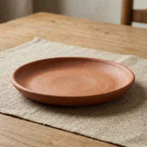 Home clay dinner plate – single piece